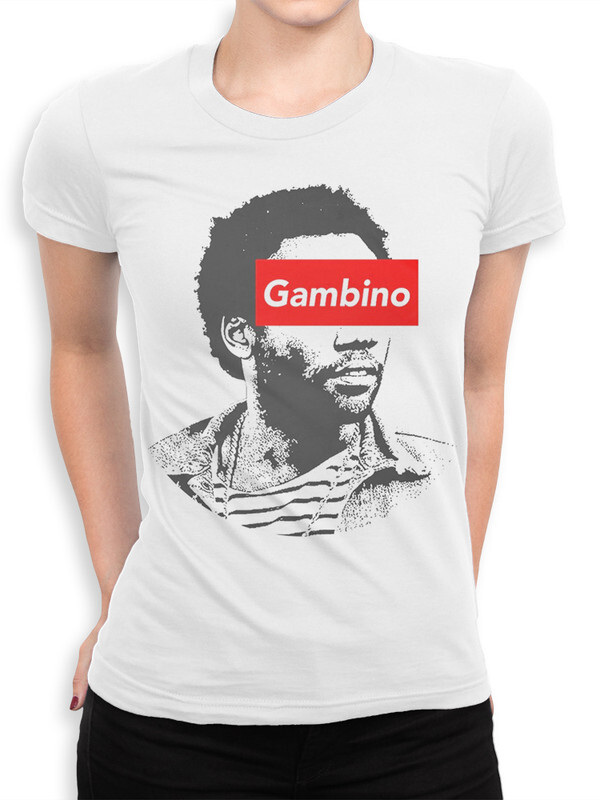 фото Футболка женская design heroes childish gambino белая 2xl