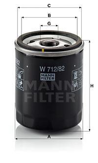 

Фильтр масляный MANN-FILTER w71282
