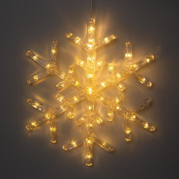 

Световая фигура Luazon Lighting Снежинка 5060092 белый теплый, Снежинка