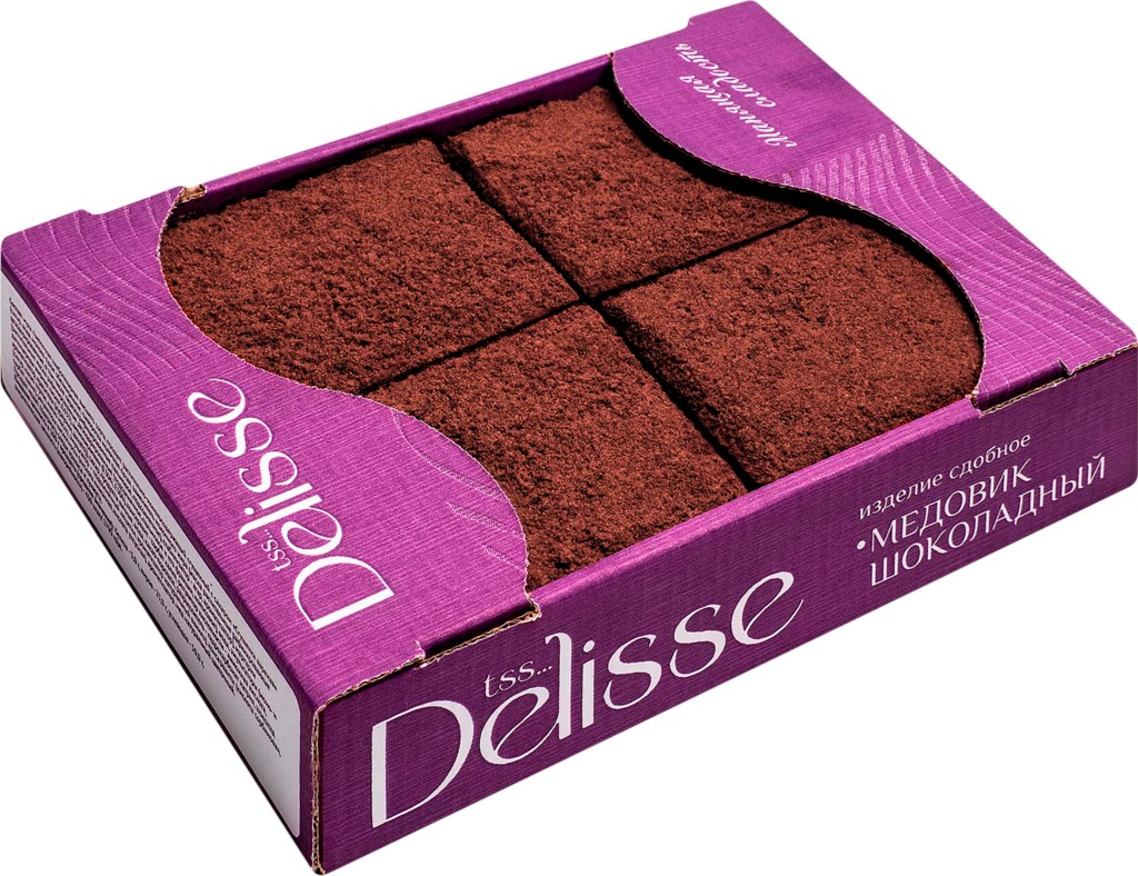 Печенье Delisse Медовик шоколадный 370 г