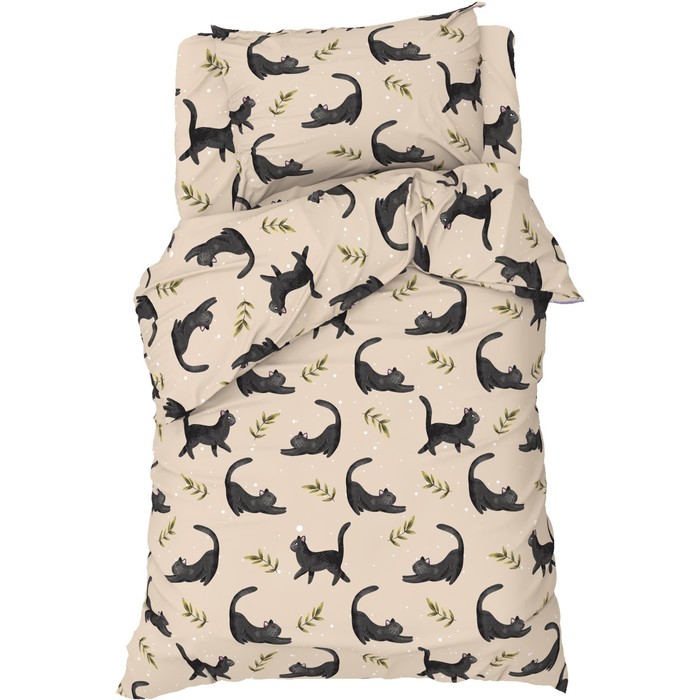

Постельное бельё Этель 1,5 сп "Little cat", 143х215 см, 150х214 см, 50х70 см -1 шт, 100% х
