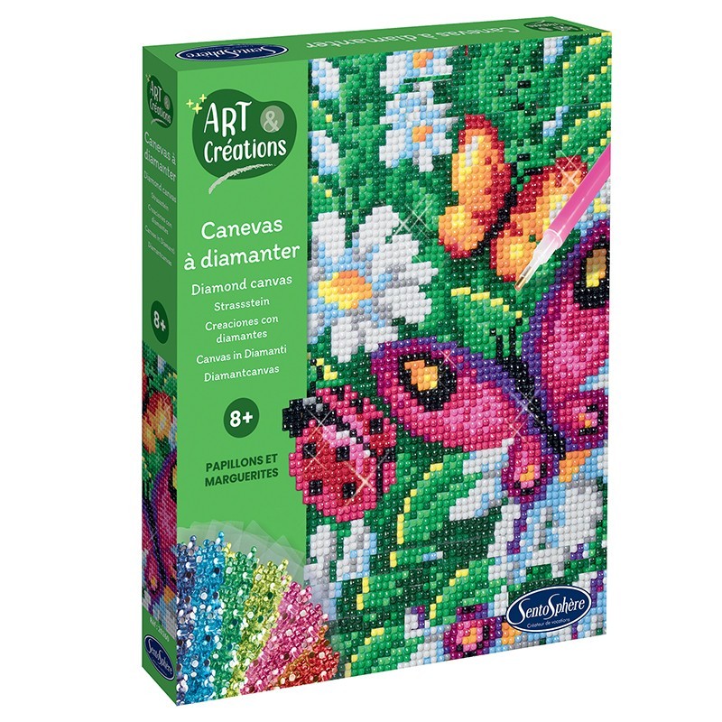 Алмазная мозаика Sentosphere Блестящие бабочки 20260, набор для детского творчества 8+
