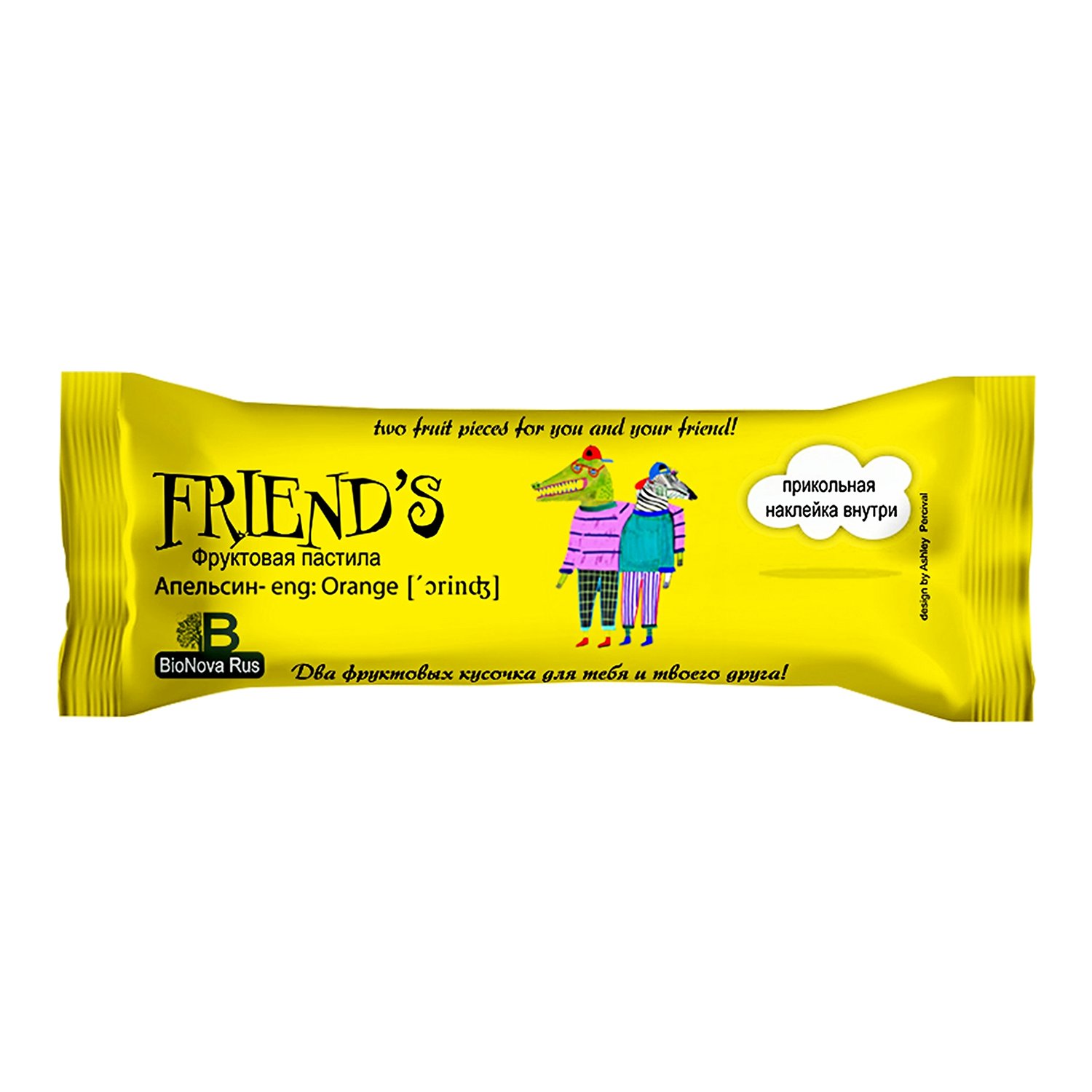 

Пастила Friend's фруктовая яблоко-апельсин 27 г