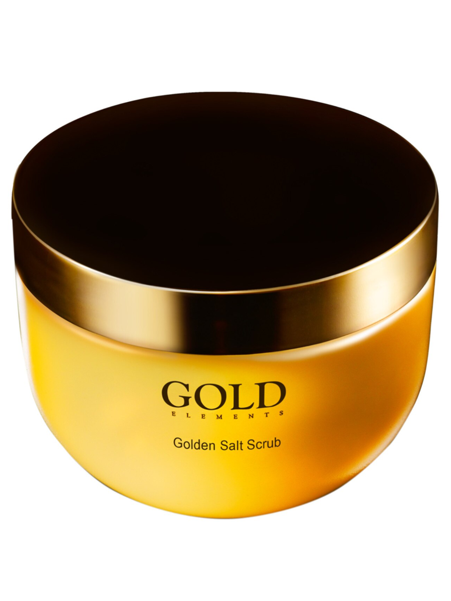 Солевой скраб Gold Elements для тела с 24К золотом Golden Salt Scrub Supreme 425 г скраб для тела dollyмore мятная безмятежность очищение и разглаживание 240 г