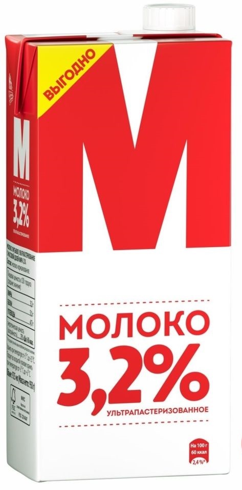 

Молоко М Лианозовское ультрапастеризованное 3.2% 925мл