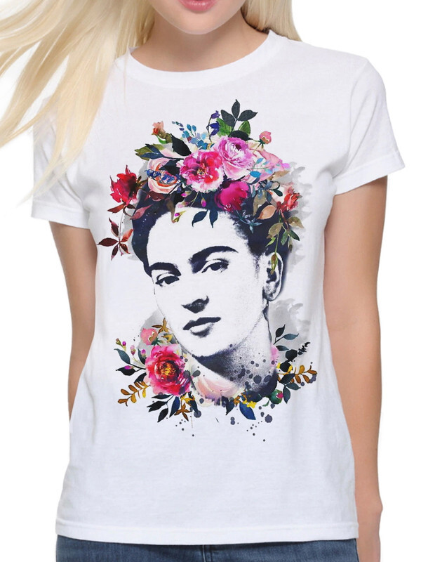 

Футболка женская Dream Shirts Фрида Кало белая S, Фрида Кало