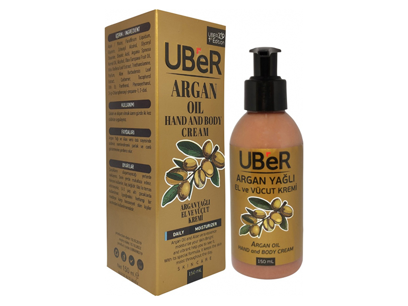

Крем для рук и тела Uber с маслом арганы 150ml UBR016
