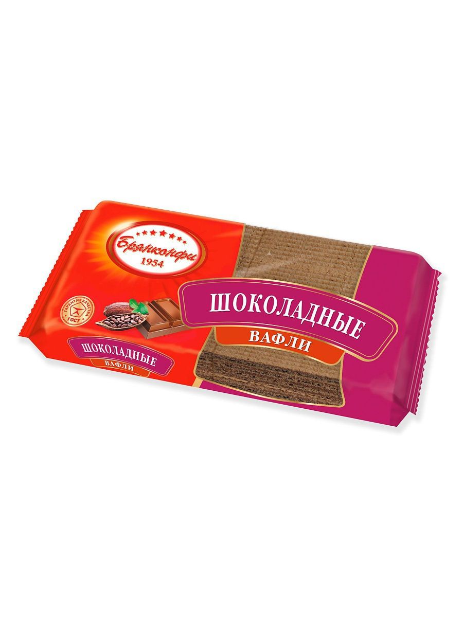 Вафли Брянконфи Шоколадные 190 г 57₽