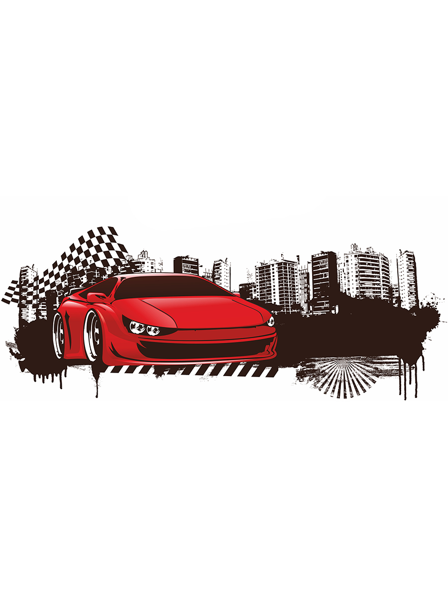 

Наклейки для интерьера Woozzee Спорткар