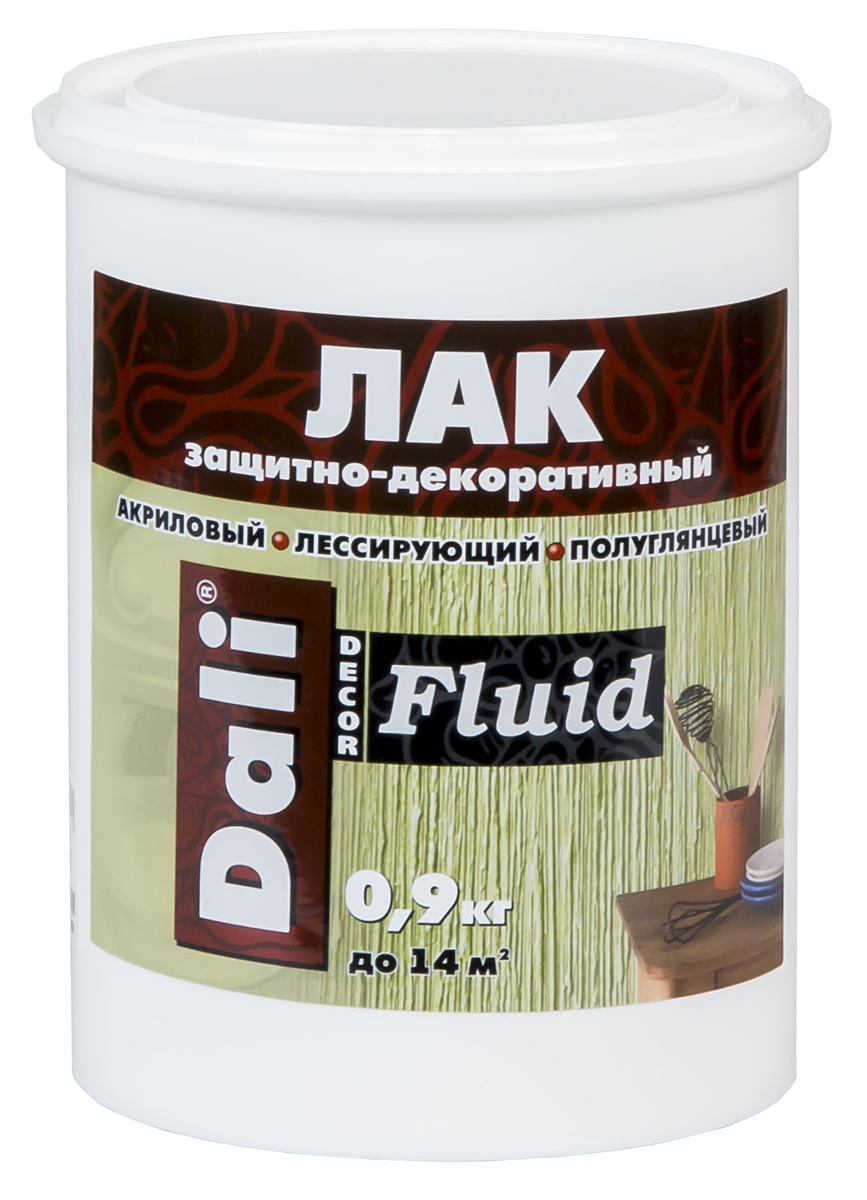 

Лак защитно-декоративный Dali-Decor Fluid 0,9л, Прозрачный