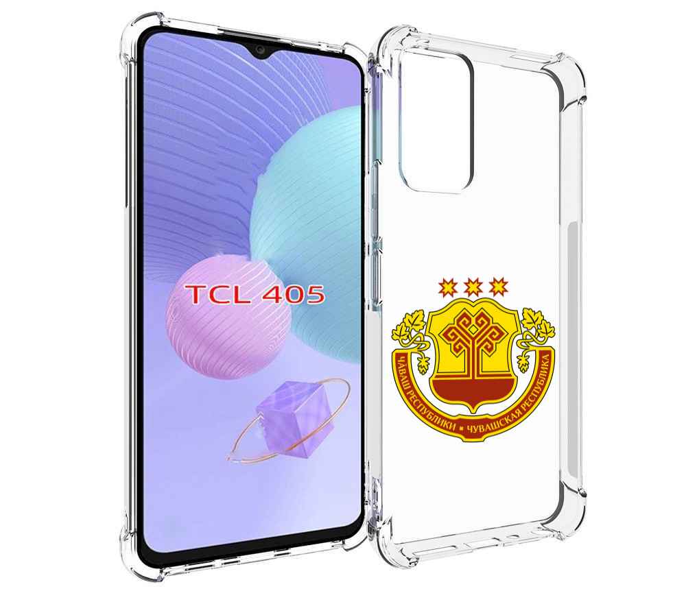 

Чехол MyPads герб-чувашии-чебоксары для TCL 405, Tocco