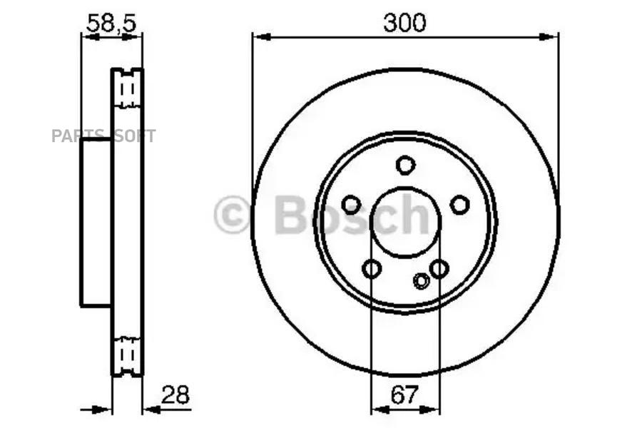 

Тормозной Диск Bosch 0986479C50