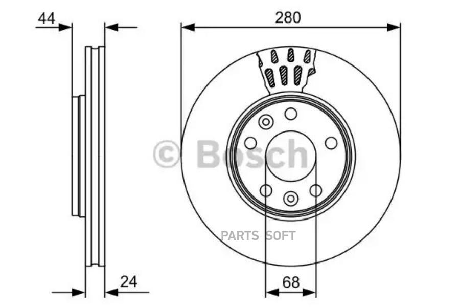 

Тормозной Диск Bosch 0986479C62