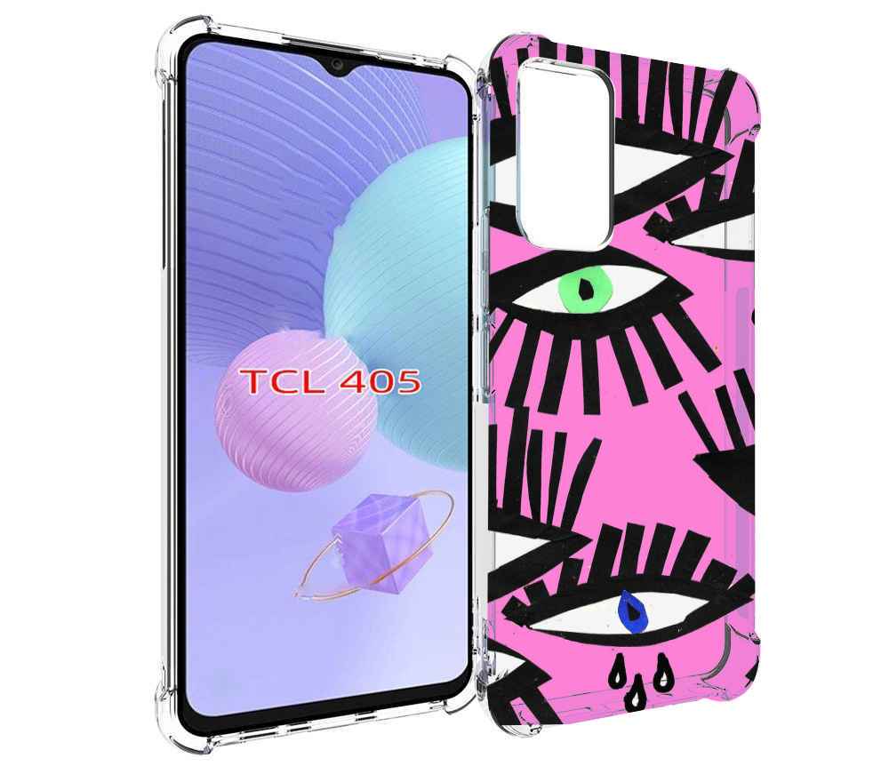 

Чехол MyPads глазки абстракция для TCL 405, Tocco