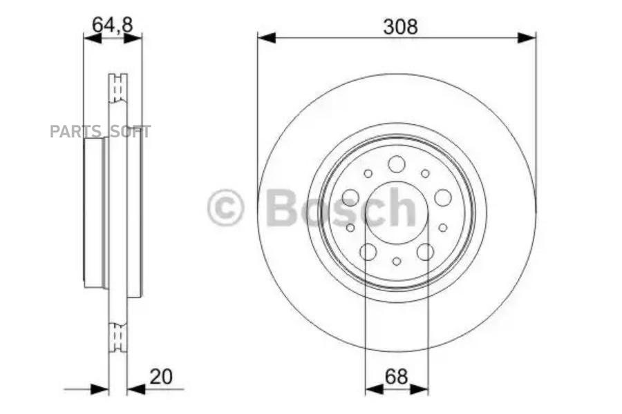 Тормозной Диск Bosch 0986479C78