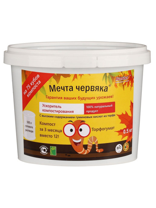 

Биологический ускоритель компостирования Мечта Червяка, 0,5 кг