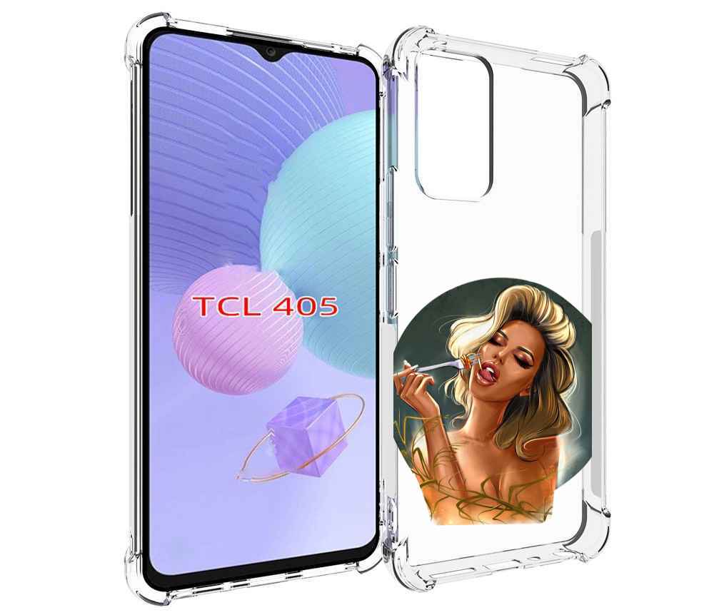 

Чехол MyPads голодная-девушка-модель женский для TCL 405, Tocco