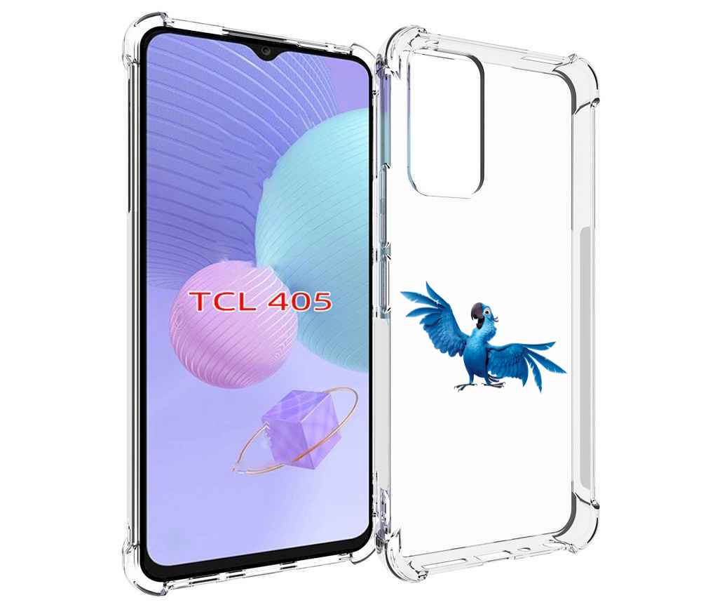 

Чехол MyPads голубой-попугайчик для TCL 405, Tocco