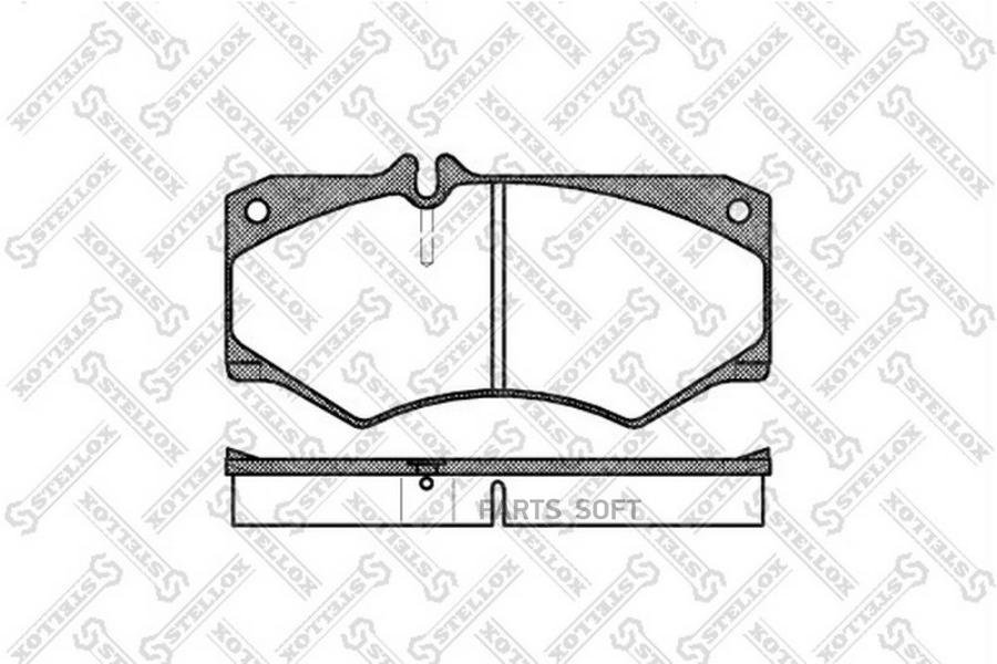 

Колодки дисковые передн. MERCEDES 207D-510D 77-94 STELLOX