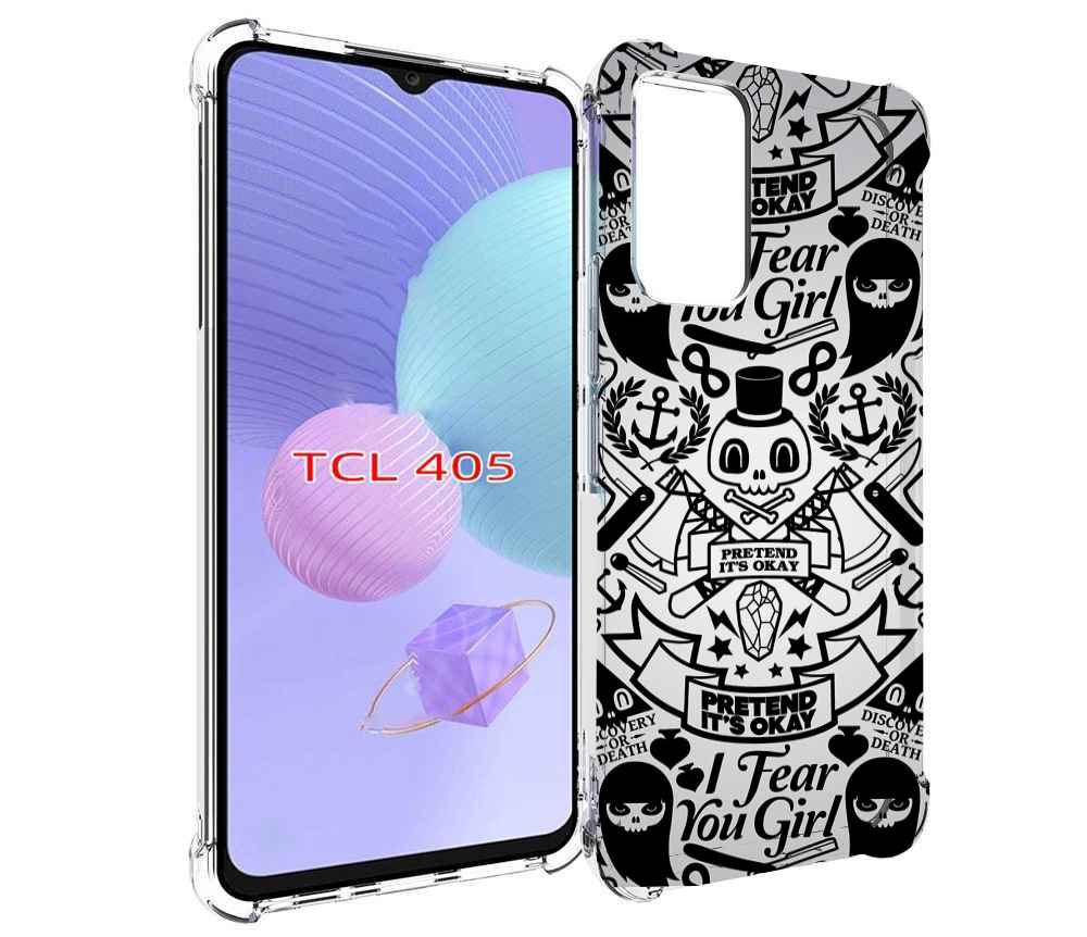 

Чехол MyPads готический-принт для TCL 405, Tocco