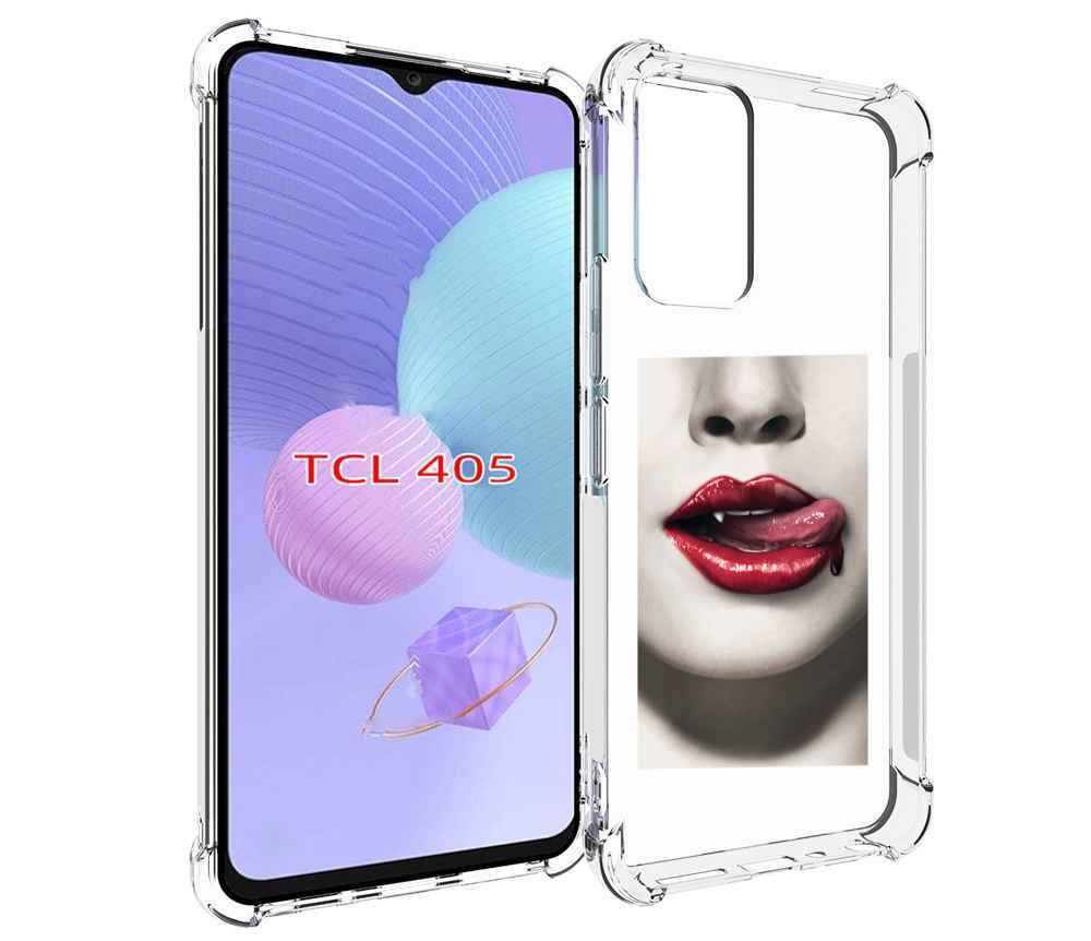 

Чехол MyPads губы-вампирши для TCL 405, Tocco