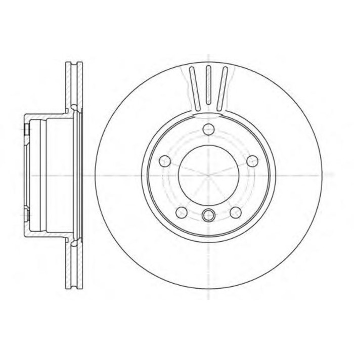 W651410BD_диск тормозной! передний BMW E39 2.0-3.5 M47-M62 95>