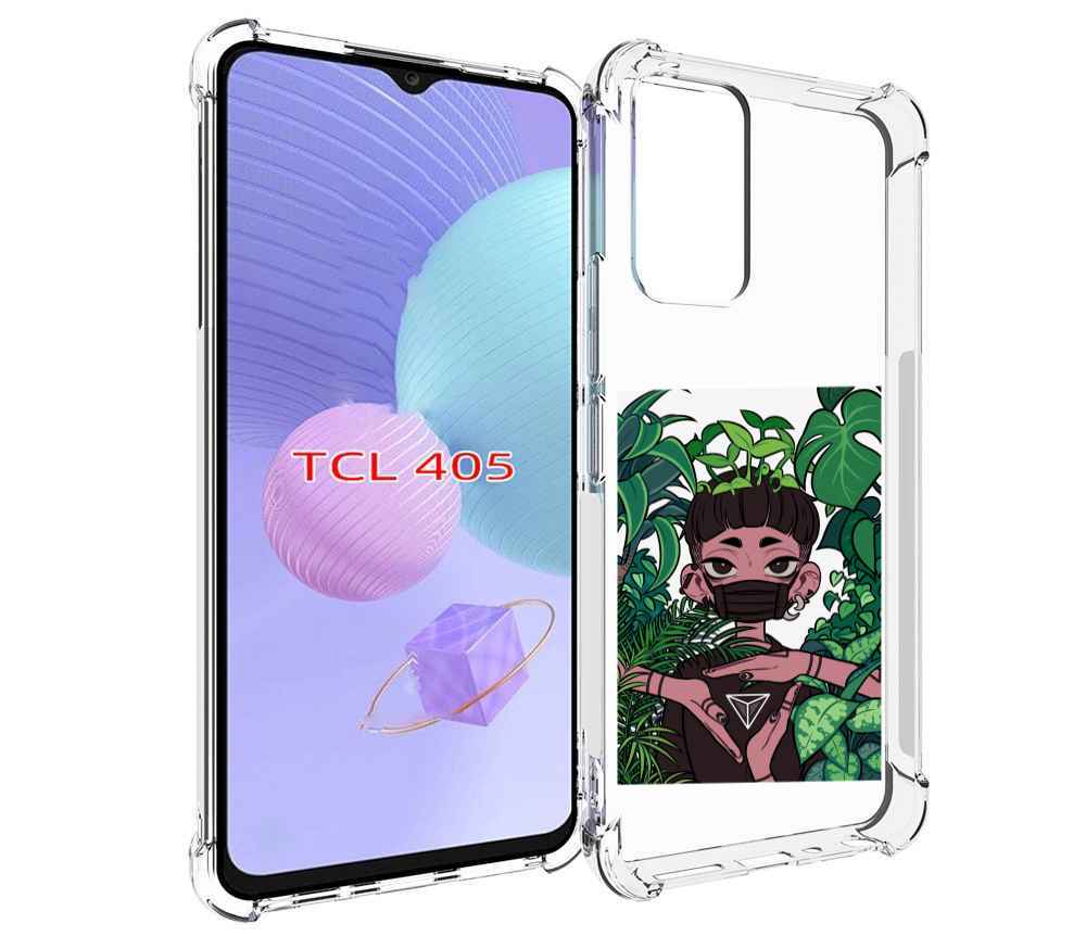 

Чехол MyPads девушка в природе женский для TCL 405, Tocco