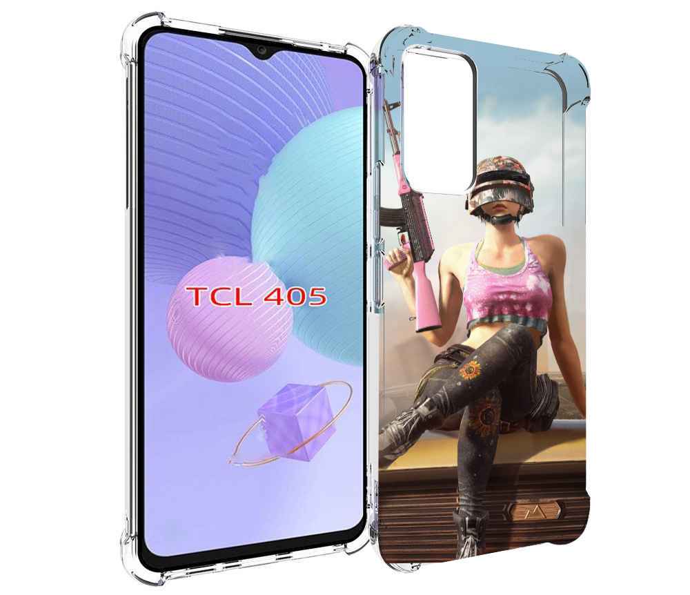 

Чехол MyPads девушка из PUBG для TCL 405, Tocco