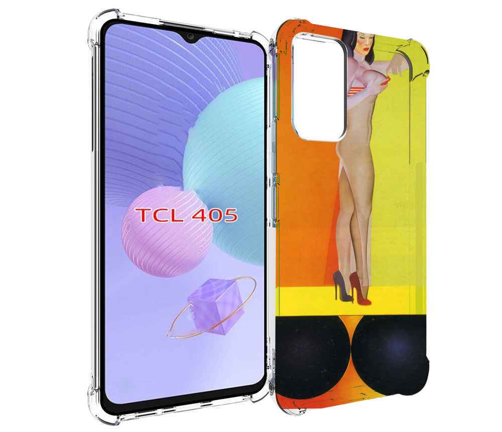 

Чехол MyPads девушка на шарах женский для TCL 405, Tocco