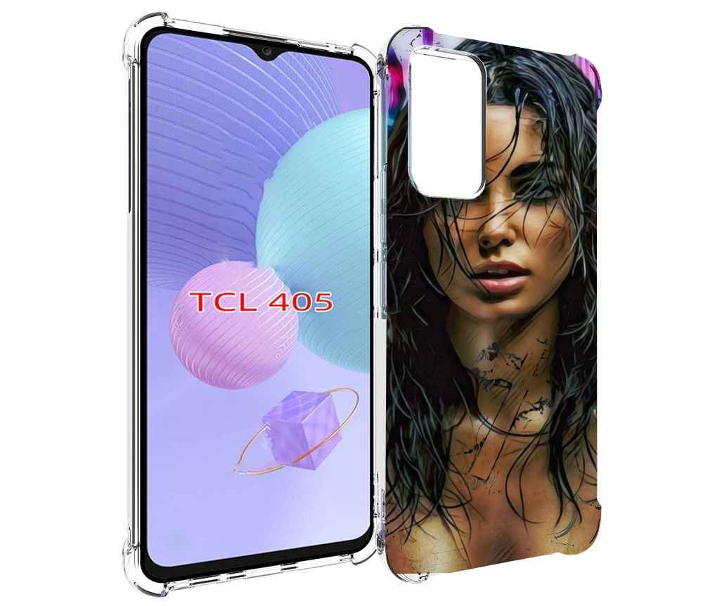 

Чехол MyPads девушка с мокрыми волосами женский для TCL 405, Tocco