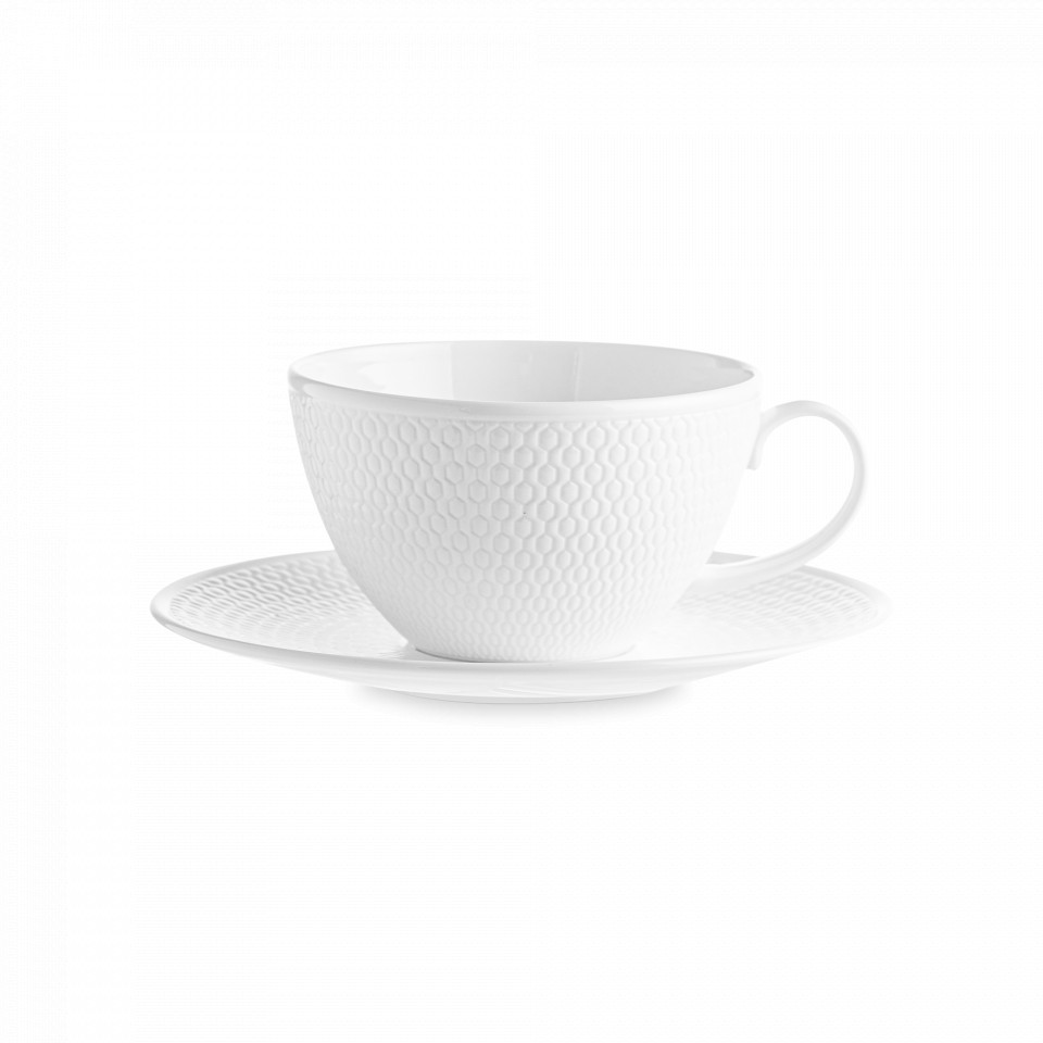

Пара чайная, WEDGWOOD, Gio, 260 мл, костяной фарфор, белый
