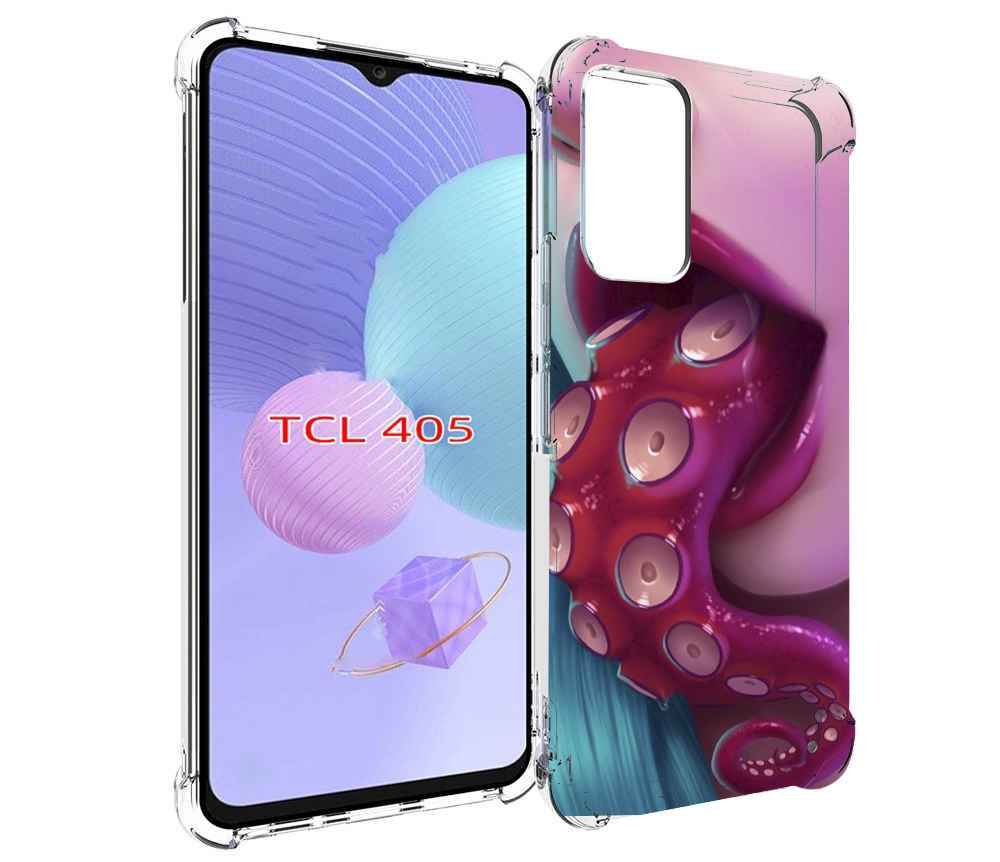 

Чехол MyPads девушка с щупальцой женский для TCL 405, Tocco