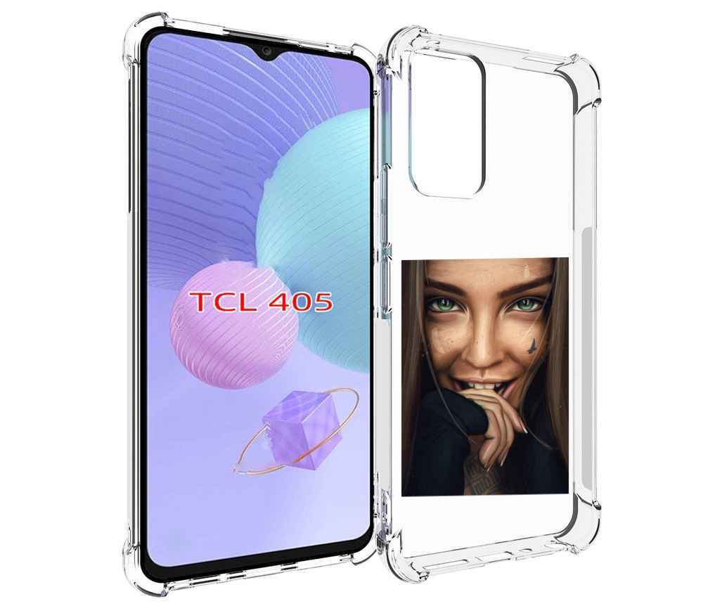 

Чехол MyPads девушка улыбается женский для TCL 405, Tocco