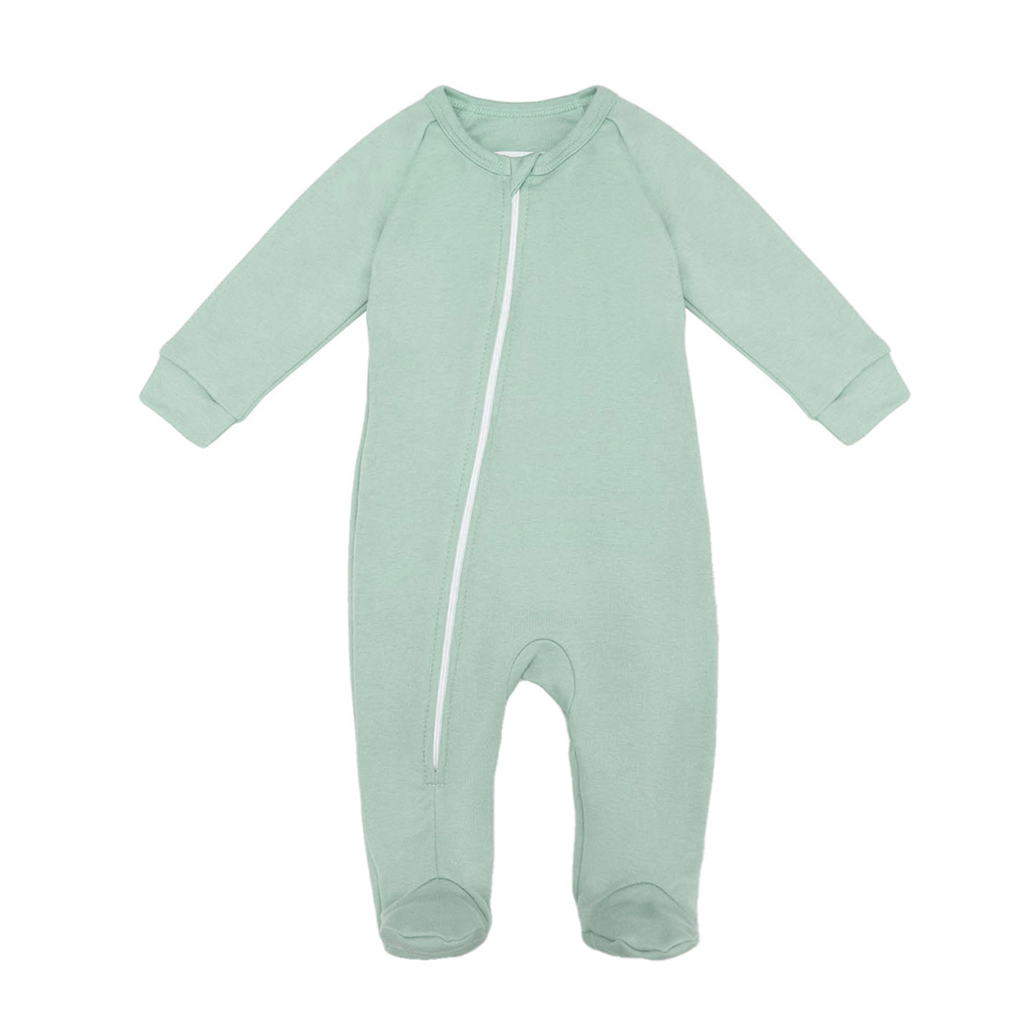 

Комбинезон детский Amarobaby Nature Мята на молнии мятный р.56, AB-OD21-N304