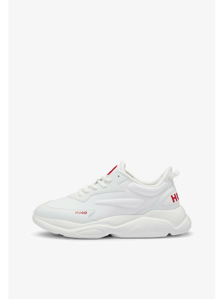 

Кроссовки мужские HUGO BOSS HU712O09L белые 42 EU, Белый, HU712O09L