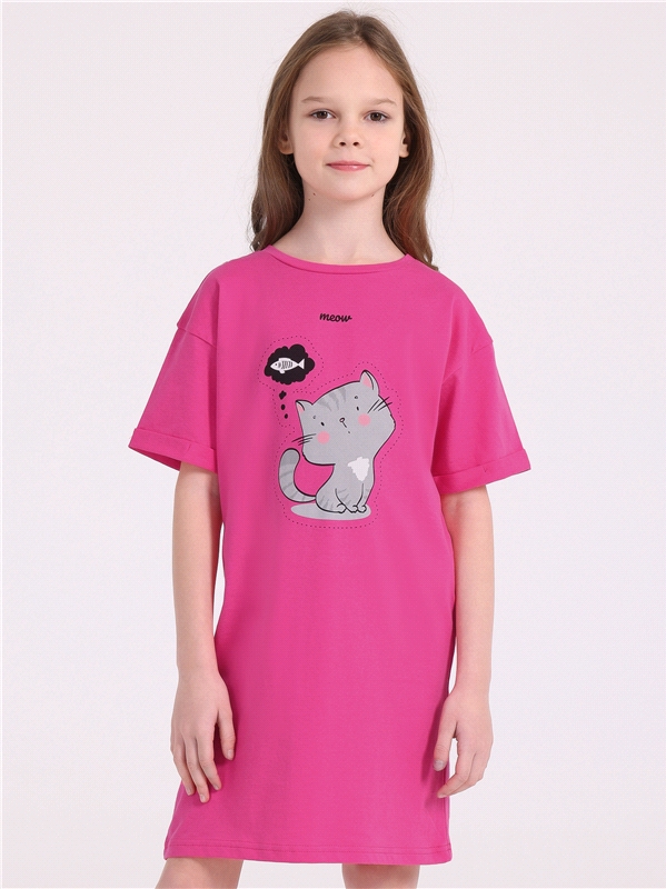 Платье детское Апрель 250дев001Д1, ярко-розовый12 Мечты о рыбе, 92 большая рисовалка для малышек