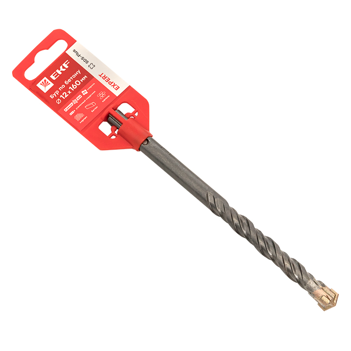 

Бур по бетону SDS-plus 12х160 мм (4 резца) EKF Expert