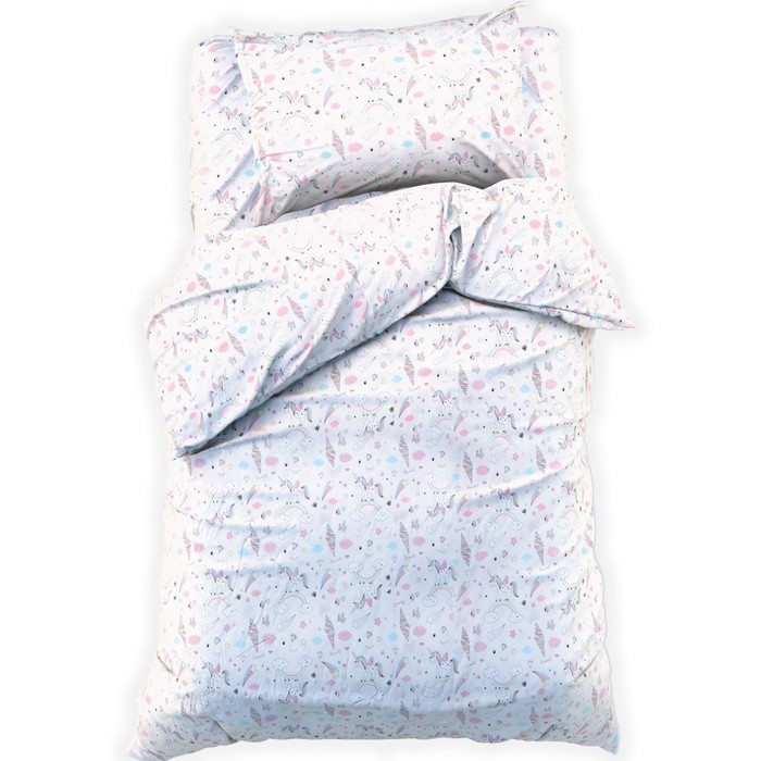 

Постельное бельё Этель 1,5 сп "Unicorn" 143х215 см, 155х214 см, 50х70 см -1 шт, 100% хлопо, Unicorn