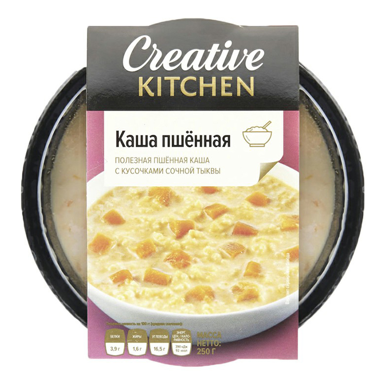 Каша Creative Kitchen пшенная с тыквой 250 г