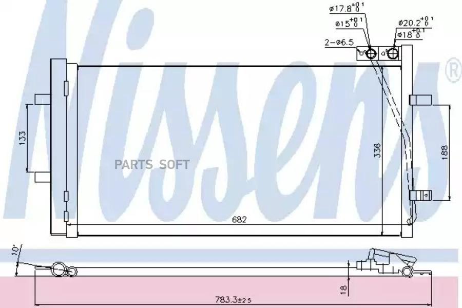 

Радиатор Кондиционера NISSENS 940255