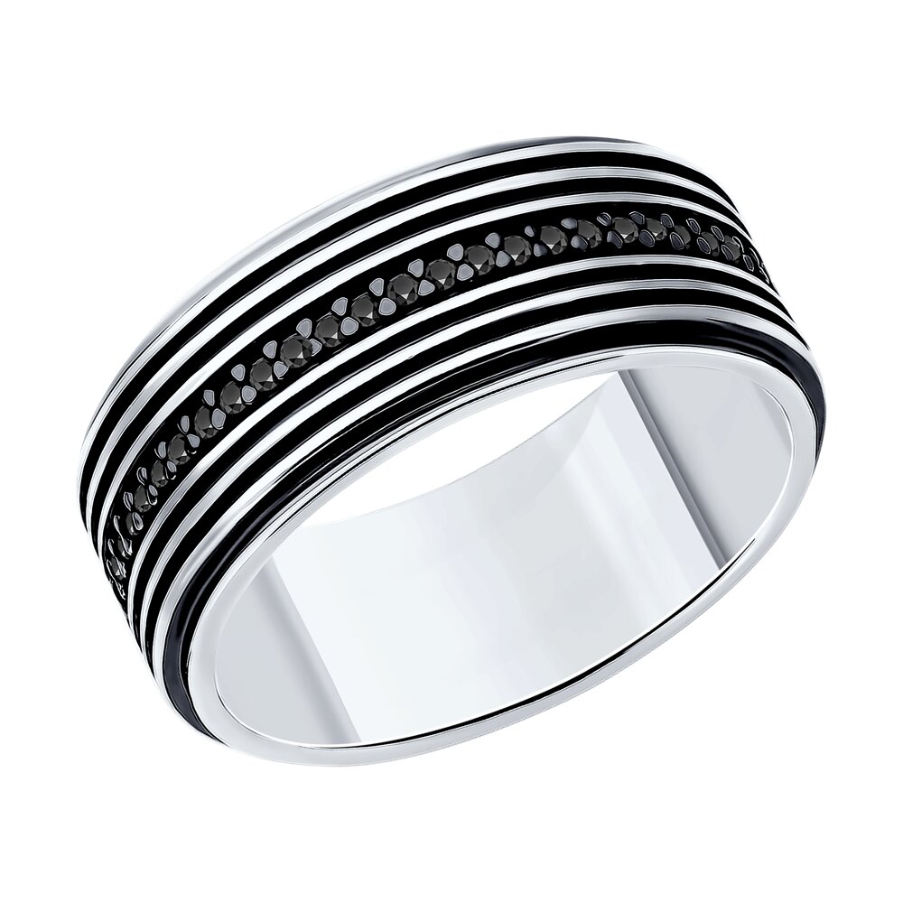 

Кольцо из серебра р.  Diamant 95-110-02153-1, фианит, 95-110-02153-1