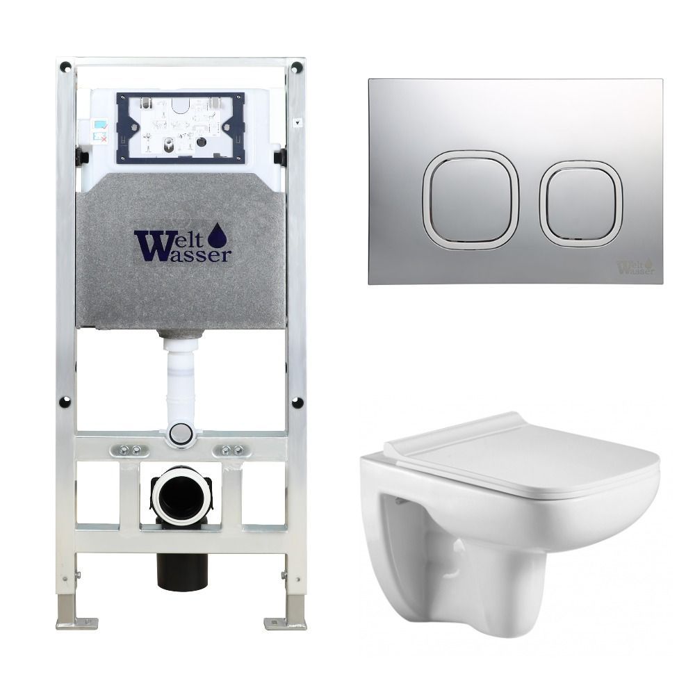 

Унитаз с инсталляцией WeltWasser AMBERG 506 ST + KEHLBACH 004 GL-WT + AMBERG RD-MT CR, AMBERG 506 ST + KEHLBACH 004 GL-WT + AMBERG RD-MT CR