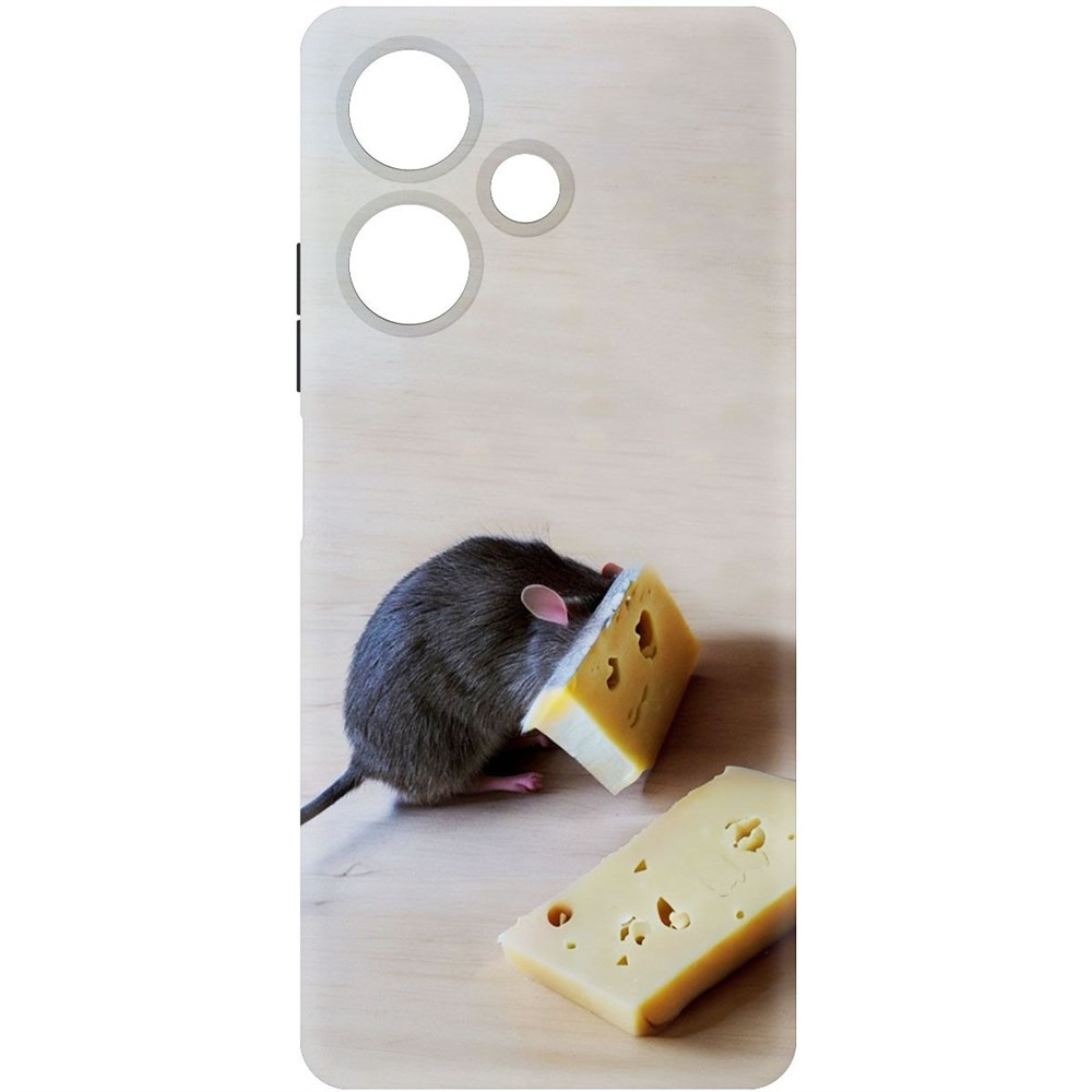 фото Чехол-накладка софт мышь и сыр для infinix hot 30 krutoff