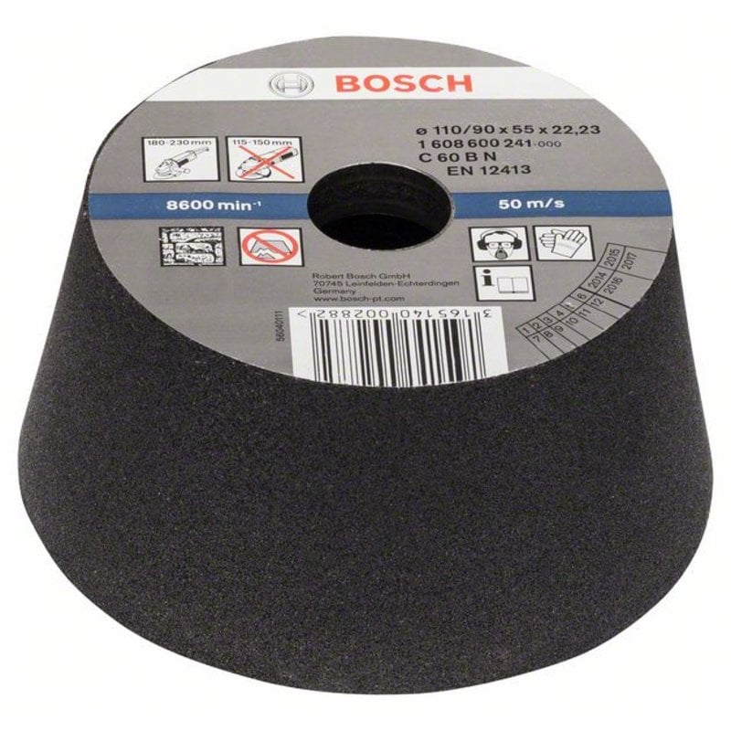 

Чашечный Шлифовальный круг 110 мм K60 по камню Bosch