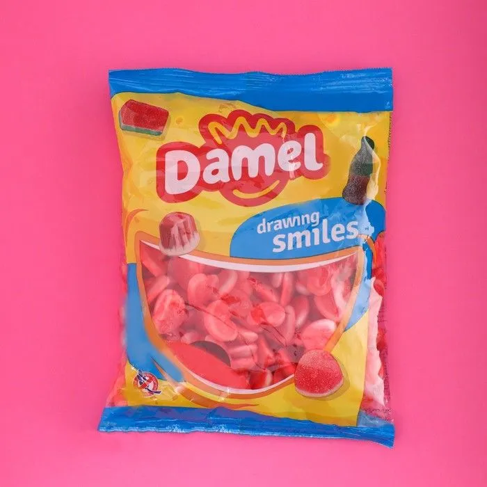 Мармелад жевательный DAMEL Сердца с начинкой, 1кг