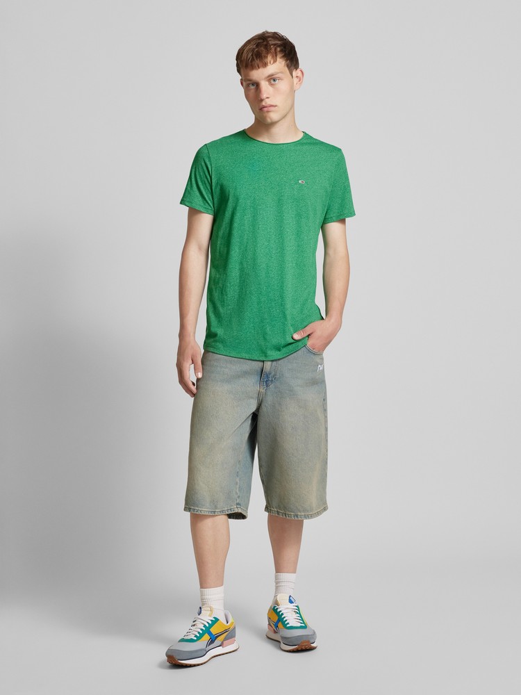 

Футболка мужская Tommy Jeans DM0DM09586 зеленая L, Зеленый, DM0DM09586