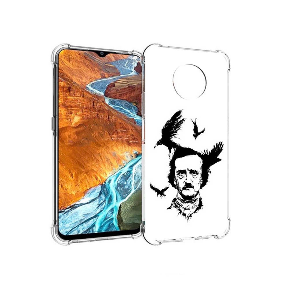 

Чехол MyPads Tocco для Nokia G300 Эдгар Аллан черно белый (PT224563.108.204), Прозрачный, Tocco