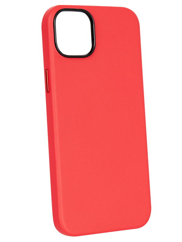 

Чехол с MagSafe для iPhone 13 Кожаный (Leather Co)-Красный, Apple iPhone 13