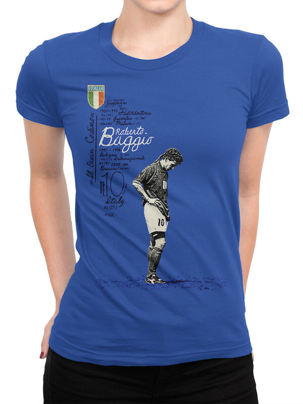

Футболка женская Dream Shirts Роберто Баджо синяя L, Синий, Роберто Баджо