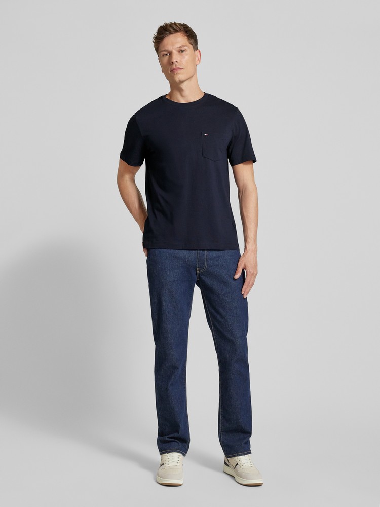

Футболка мужская Tommy Hilfiger MW0MW36220 синяя XXXL, Синий, MW0MW36220